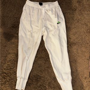 White Nike sweats